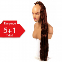 5 + 1 - MISS HAIR K FIBER BRAID - 35A - Afrika Örgüsü Saçı, Afrika Örgüsü Malzemesi,Rasta,Topuz Saçı