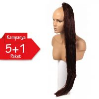 5 + 1 - MISS HAIR K FIBER BRAID - 35K - Afrika Örgüsü Saçı, Afrika Örgüsü Malzemesi,Rasta,Topuz Saçı