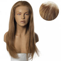 0 DOĞAL SAÇ MEDİKAL TÜL PERUK - LACE FRONT - BAL KÖPÜĞÜ - HHI-1722-6