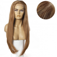 0 DOĞAL SAÇ MEDİKAL TÜL PERUK - LACE FRONT - BAL KÖPÜĞÜ - HHI-2226 - 6