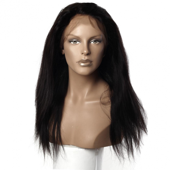 ​%100 Doğal Saç 360 Yarım Peruk - Full Lace - 20 inç