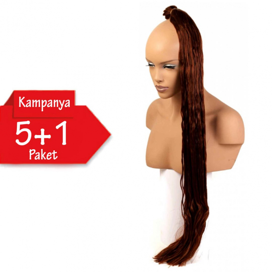 5 + 1 - MISS HAIR K FIBER BRAID - 130 - Afrika Örgüsü Saçı, Afrika Örgüsü Malzemesi,Rasta,Topuz Saçı