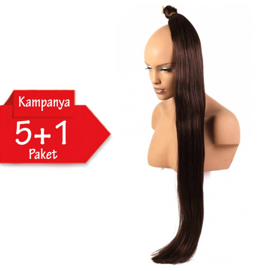 5 + 1 - MISS HAIR K FIBER BRAID - 8 - Zenci Örgüsü Saçı, Afrika Örgüsü Malzemesi,Rasta,Topuz Saçı
