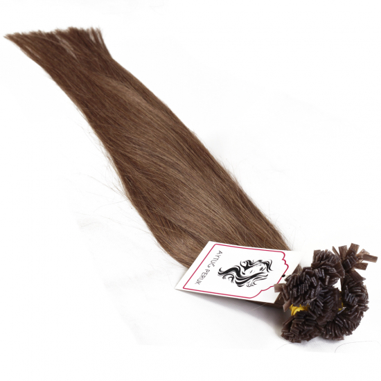 %100 Doğal Saç / Keratin Kaynak / Kumral / 25 Adet / 70 Cm / A+ Plus