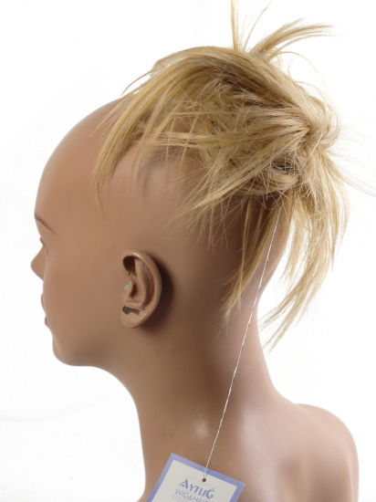 Sarı Dağınık Topuz Tokası - Tel İle Şekil Verilebilir Saç Aksesuarı - RKP2700-24B