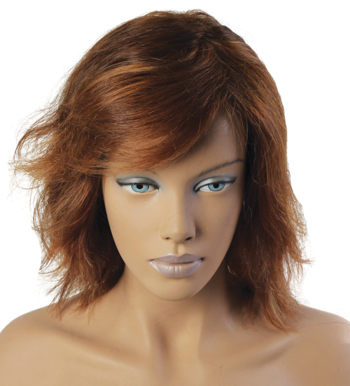 %100 Doğal Saç Peruk / Boyasız, Hafif Dalgalı / Kumral / AKT - 110