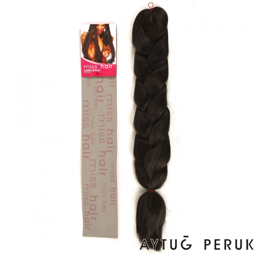 thumbMISS HAIR BRAID - 4 - Afrika Saç Örgüsü, Rasta,Topuz Saçı, 85 Cm - 165 Gr
