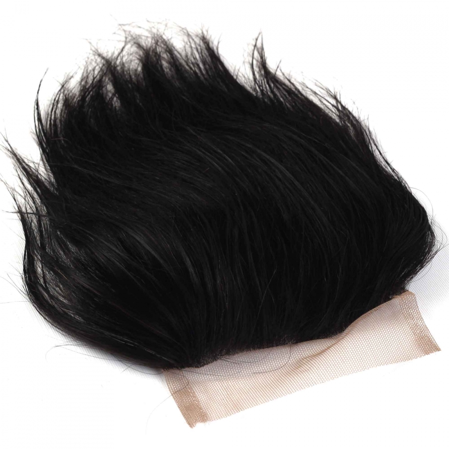 % 100 DOĞAL SAÇ TÜL KAKÜL / TEPELİK / DALGALI /SİYAH RENK / 8 İNÇ - 20 CM- UNISEX KULLANIM
