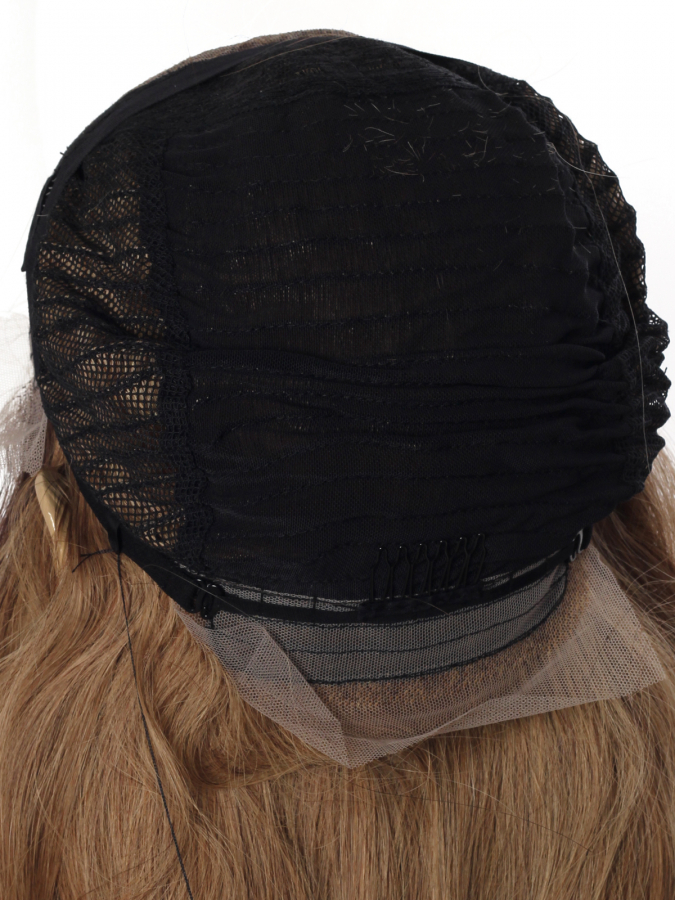 thumb%100 DOĞAL SAÇ MEDİKAL TÜL PERUK - LACE FRONT - KUMRAL OMBRELİ - HHI-2226 - 4-6