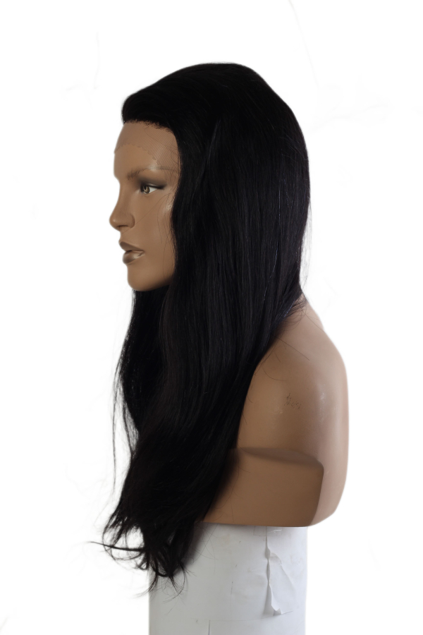 thumb DOĞAL SAÇ MEDİKAL TÜL PERUK - LACE FRONT - SİYAH - 229 GRAM 