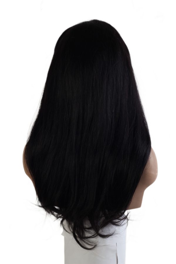 thumb DOĞAL SAÇ MEDİKAL TÜL PERUK - LACE FRONT - SİYAH - 229 GRAM 