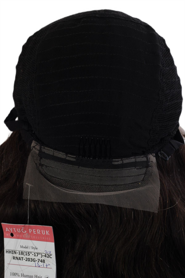 thumb DOĞAL SAÇ MEDİKAL TÜL PERUK - LACE FRONT - KAHVE